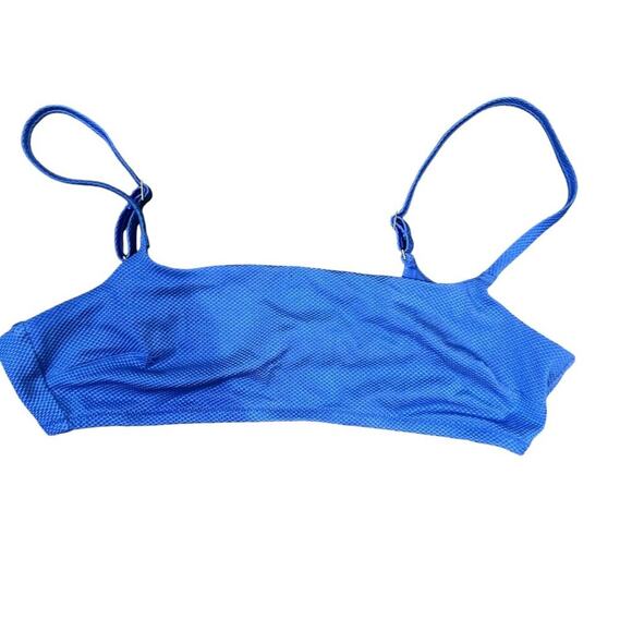 Aerie Shine Pique Twist High Cut Cheeky & Longline Scoop Bikini Set Womens Size - Picture 2 of 7